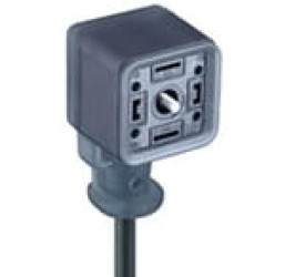 Złącze kablowe zaworowe odlewane żeńskie 2 + 2 PE 24 V dioda tłumiąca PVC 3 X 0.75 mm2 GAN22LU-S24-6091000