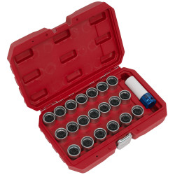 Sealey SX219 Locking Wheel Nut Key Set 20pc - VAG