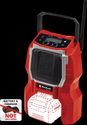 3408017 TC-RA 18 cordless radio, Power X-Change, excl. rechargeable batt