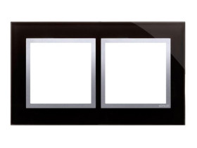 SIMON 54 Ramka 2 podwójna Nature-Szkło KSIĘŻYCOWA LAWA IP20/IP44* (*IP44-należy zastosować zestaw uszczelek DUN2) DRN2/74 KONTAK
