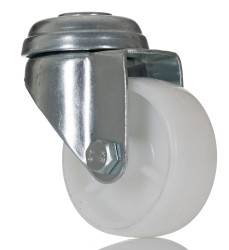 Koło samonastawne średnica kabla 50mm Pojedyncza śruba RS PRO 50kg wysokość całkowita 72mm