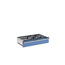 Zestaw przegródek Ściana działowa Srebrny Blacha stalowa for use with Szuflady, Dimensions800 X 525 X 150mm Bott