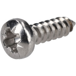 R-TECH 337127 Pozi Pan Head Self-Tapping A2 S/St Screws No.6 1/2in 13.0mm -Pk100