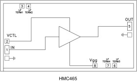 Wideband Driver Amplifier Chip, DC - 20 GHz
