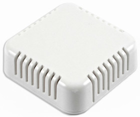 ABS miniature enclosure, ventilated, (L x W x H) 60 x 60 x 20 mm, white, IP30, 1551V3WH