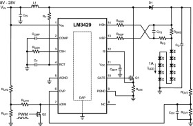 Simple N-channel controller for constant current LED drivers