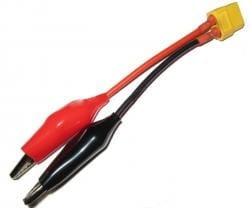 XT-60 gniazdo z przewodem - 2x krokodylki