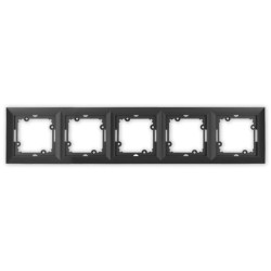 OPAL Ramka pięciokrotna czarny mat Ra-5 Op CZ/MAT