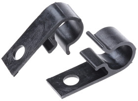 Spinka do kabli 15mm 25 x 15mm materiał: Poliacetal Czarny opaski kablowe +90°C