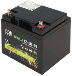 Akumulator LiFePO4 12,8V 50Ah MWLJ 12-50-IN M6