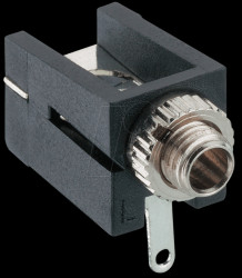 134089 Jack connector, 2,5 mm, Mono, 2-Pol