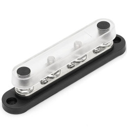 Listwa blok masy BUSBAR M8 + M4 4xM8+6xM4 150A czarny