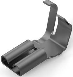 Uninsulated flat plug sleeve, 4.75 x 0.5 mm, 0.5 to 1.5 mm², AWG 20 to 16, brass, tin-plated, 170140-2