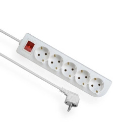 Przedłużacz z wyłącznikiem 5-gniazd z/u SCHUKO 1,5m /OMY 3x1/ PSCH-501,5W