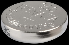 350 Renata, silver oxide, 105 mAh, 11.6 x 3.6 mm