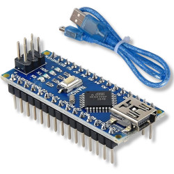 NANO 3.0 V3 ATMEGA328 16 MHz CH340 zgodny z Arduino + kabel USB + zlutowany