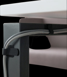 LTC 3110 Wall hook-and-loop cable brackets, 10-pc set - black