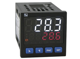Regulator temperatury PID panelowy Wachendorff Uz: 24 V AC/DC wyjście Analogowe, przekaźnikowe, SSR 2-wyjściowy wejście