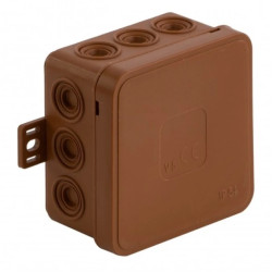 Puszka n/t instalacyjna 85x85x41 brąz IP54 ViPlast 036-02