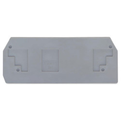 WAGO 283-325 2.5mm 2-conductor Front Entry End Plate Grey