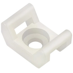 Podstawka montażowa przykręcana do opasek zaciskowych 22x16 biały /20szt./