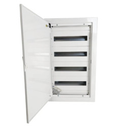 Rozdzielnica podtynkowa metalowa 72 modułowa 4x18 415x735x130 RAL9003 IP30 MP72/4/18