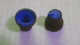 Potmeter knop Blauw