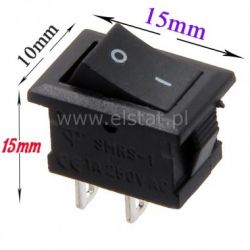 Przeł. kołys.250V 1A ON-OFF mały stabilny 2p