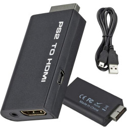 ADAPTER-KONWERTER PS2-&gt;HDMI PRZEJŚCIÓWKA