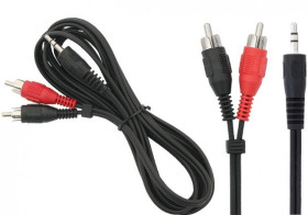 PRZEWOD JACK 2*RCA 1.8M 02747