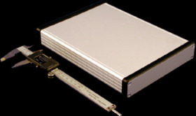 Aluminum enclosure, (L x W x H) 220 x 165 x 31 mm, natural, IP54, 1455R2201
