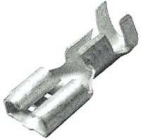 KON-S-Z/10 Konektor żeński 4.8mm zaciskany na kabel do 1mm2 - mosiądz cynowany 5,0 mm - kpl. 10 szt