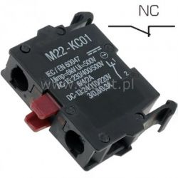 Styk rozwierny ( NC ) Moeller, Eaton, M22-KC01