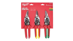 Zestaw Nożyc Do Blachy 3Szt. Do Cięcia Prostego I Kształtów Milwaukee