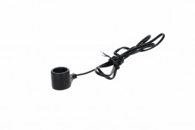 Oprawka bryzgoszczelna do świetlówki LED 26mm T8 z przewodem 150cm czarnav