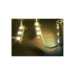 PODŚWIETLENIE LISTWA 3 LED FLUX BIAŁA CIEPŁA 12V WODOSZCZELNA