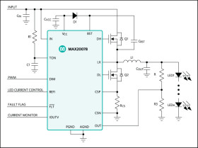 Synchronous Buck, High-Brightness LED Controller