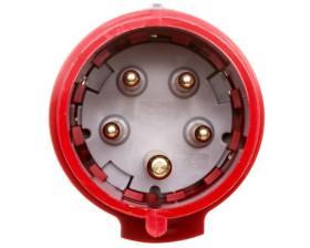 Wtyczka przenośna 5P 16A 400V czerwona IP44 P17 TEMPRA PRO 555129