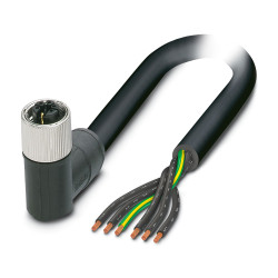 Kabel zasilający 6 Core Polichlorek winylu PVC Sheath Black, Grey