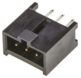 Listwa stykowa PCB 3-pinowe C-Grid III raster: 2.54 mm Prosty 1-rzędowe Molex Otwór przelotowy 350 V W osłonie