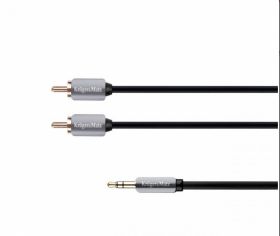 Przyłącze Jack 3.5mm stereo - 2xRCA 3m