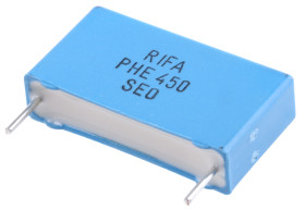 Kondensator foliowy 100nF 400 V ac, 630 V dc KEMET Metalizowany polipropylen rozstaw: 22.5mm THT ±5