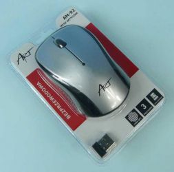 MYSZ ART AM-92B BEZP.OPT.USB SILVER