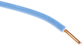 Przewód montażowy 1,5mm² Niebieski RS PRO 450/750 V dł. 100m Certyfikat CENELEC , certyfikat norm zharmonizowanych, IEC