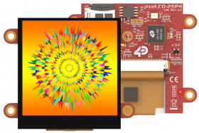 Kolorowy wyświetlacz LCD 2.5cal TFT 240 x 240pikseli SPI I/F Tak 4D Systems
