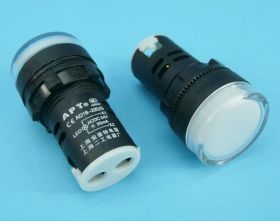 24V AC/DC 28mm WHITE KONTROLKA LED