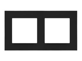SIMON 55 Ramka 2 podwójna LINE czarny mat TR2/149 KONTAKT SIMON