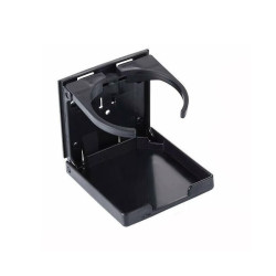 Uchwyt na napoje kubek puszkę Składany przykręcany Czarny