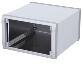 Obudowa urządzeń elektronicznych METCASE Unimet-Plus Aluminium, Szary wysokość zew: 150.7 mm 263.3 mm 251.6 mm