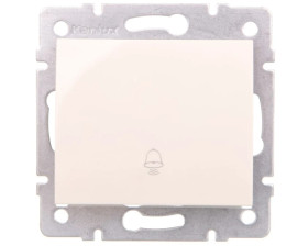 LOGI Łącznik zwierny dzwonek śrubowy 10AX 250V kremowy 021030103 25131